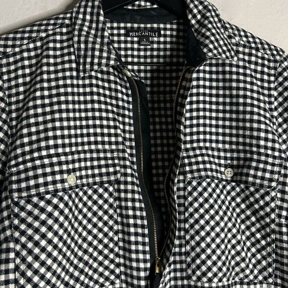 J. Crew Mercantile Gingham Shirt Jacket Size S - Picture 8 of 11